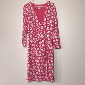 Anne Klein Floral Faux Wrap Dress XL